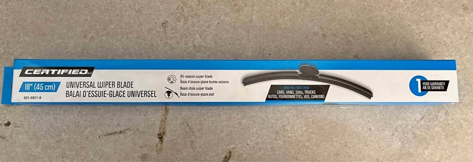 18” 45cm universal wiper blade