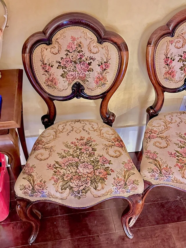 Victorian Style Carved Chair