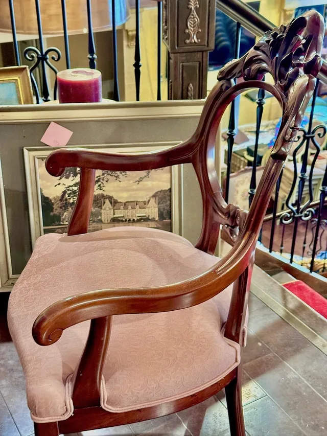 Carved wood accent chair image indicator(2)