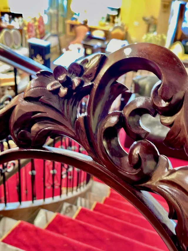 Carved wood accent chair image indicator(4)