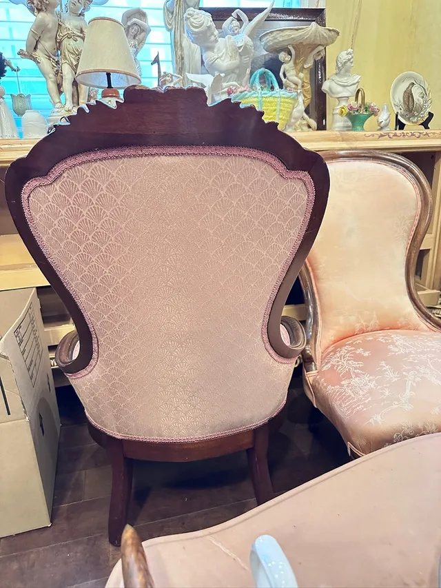 Victorian Stule carved accent chair image indicator(3)