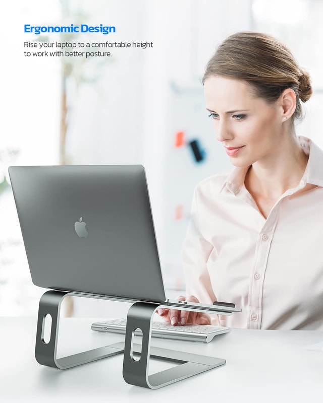 Nulaxy Ergonomic Aluminum Laptop Stand – Brand New/Unopened Box - photo 2