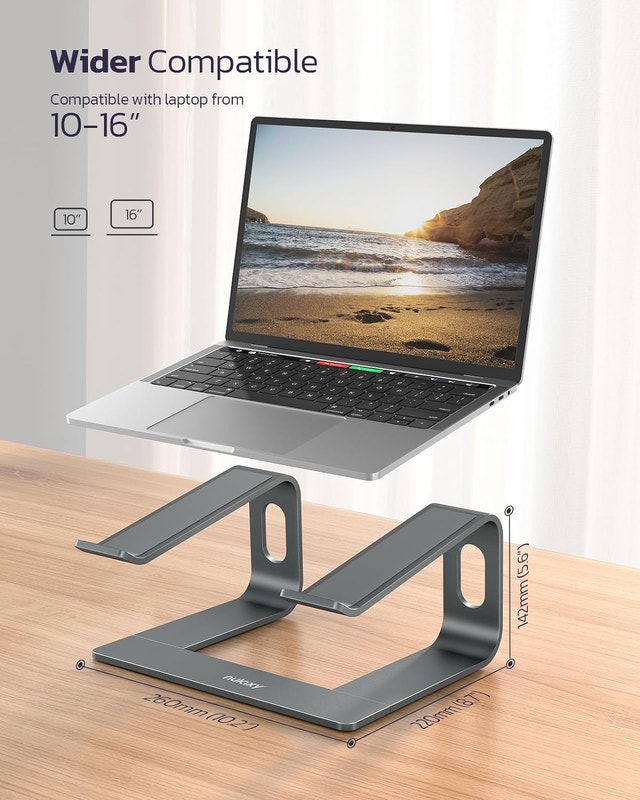 Nulaxy Ergonomic Aluminum Laptop Stand – Brand New/Unopened Box - photo 5
