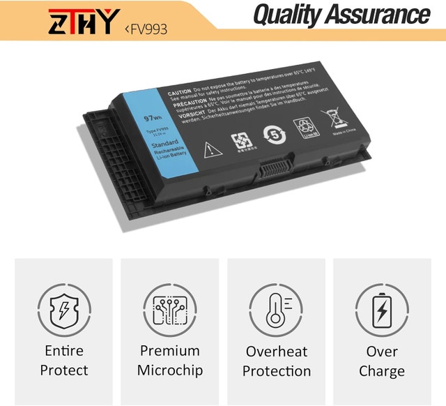 FV993 Laptop Replacement Battery for Dell Precision M Series - photo 3