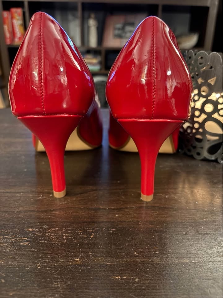 Just in time! Red heels size 9 W - photo 3