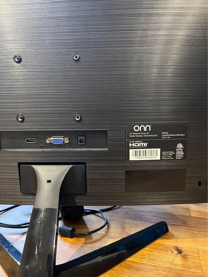 22” LCD Monitor (Onn ONA18HO015C) image indicator(3)