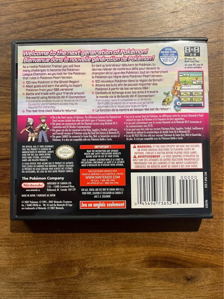 Pokemon Pearl (CIB, Authentic, Tested) - photo 2