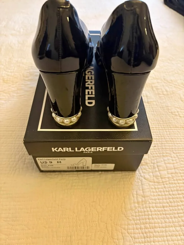 Karl Lagerfeld Paris Patent Pearl Shoe