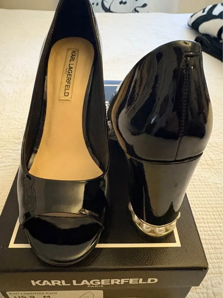 Karl Lagerfeld Paris Patent Pearl Shoe image indicator(3)