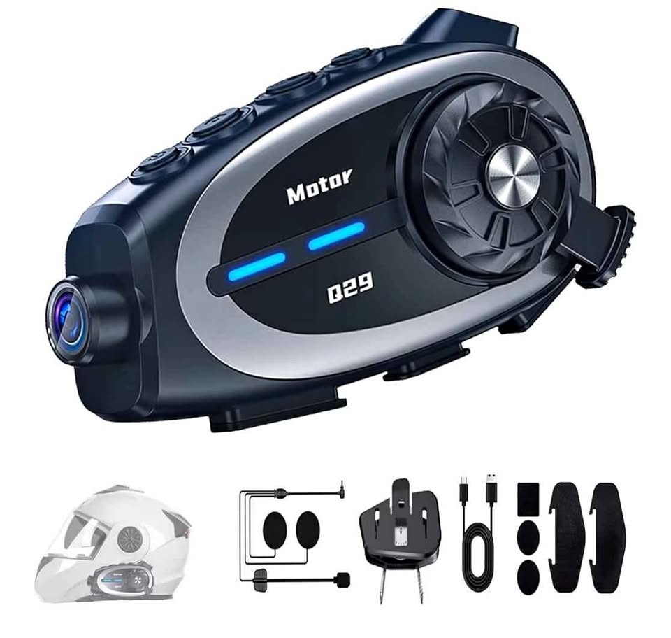 Intercom with Camera 1080P – Wireless5.4 Helmet Headset