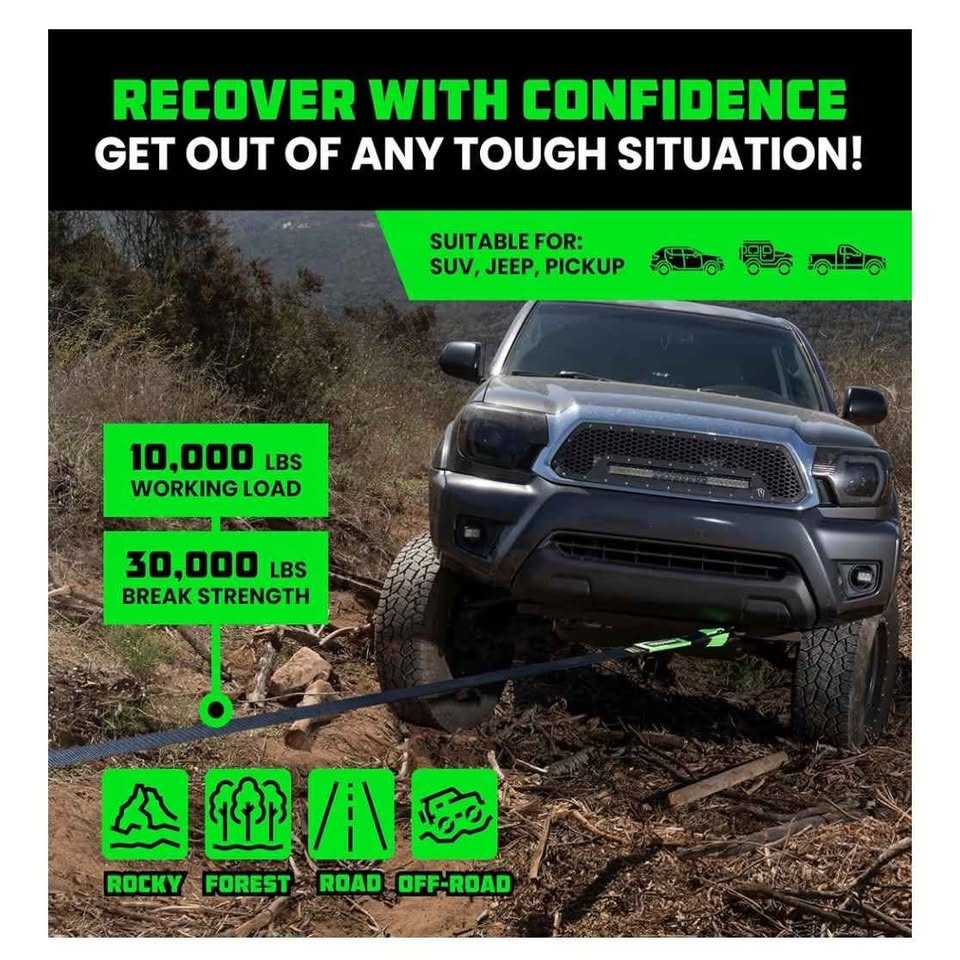 Rhino USA Recovery Tow Strap (3" x 20') - 31,518lb - photo 3