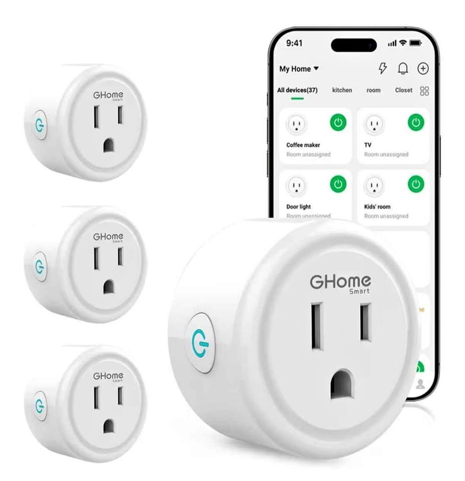 GHome Smart Plug, WiFi Smart Plugs Work with Alexa...