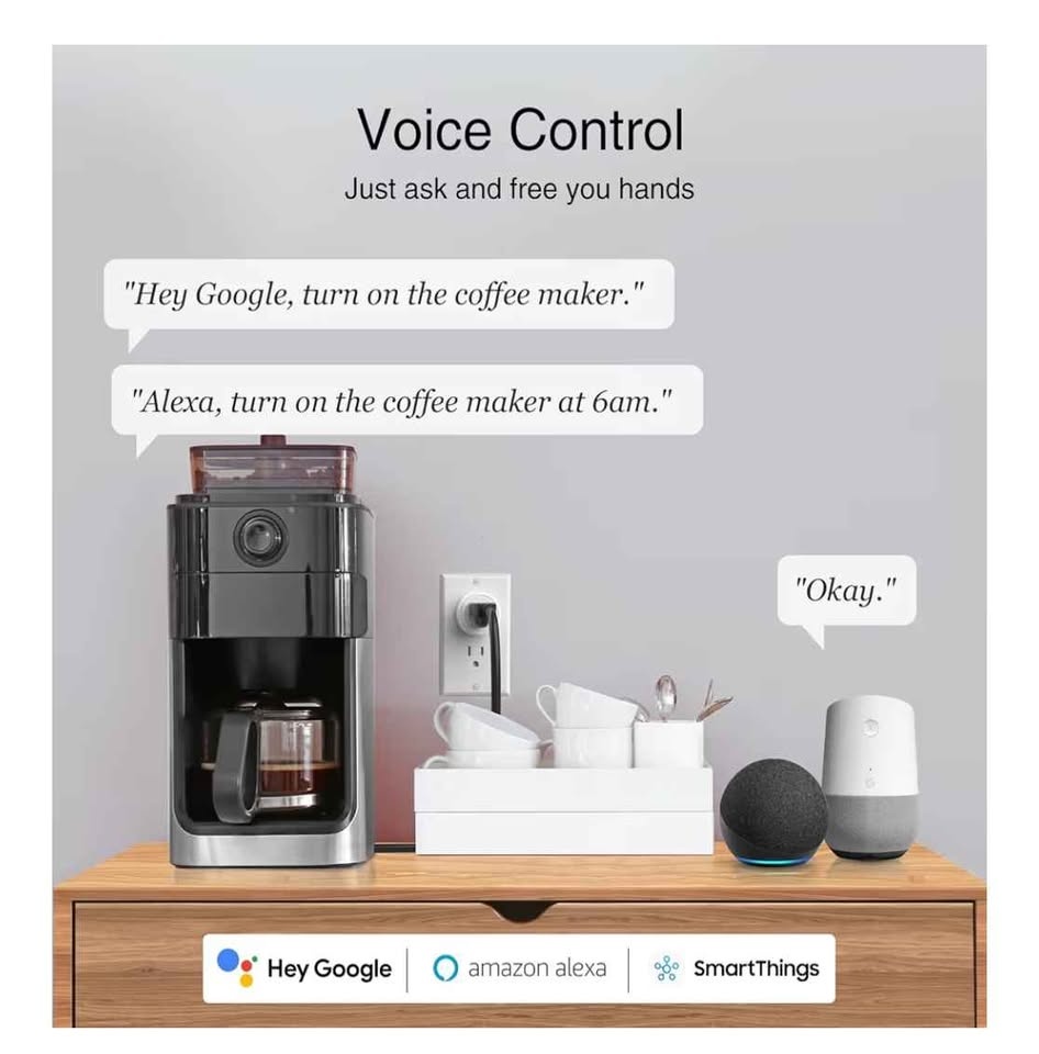 GHome Smart Plug, WiFi Smart Plugs Work with Alexa... - photo 3