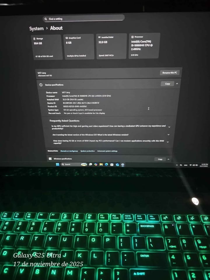 Alienware M17 R3- Core i9- RTX 2080 Super Read Description ‼️ - photo 4