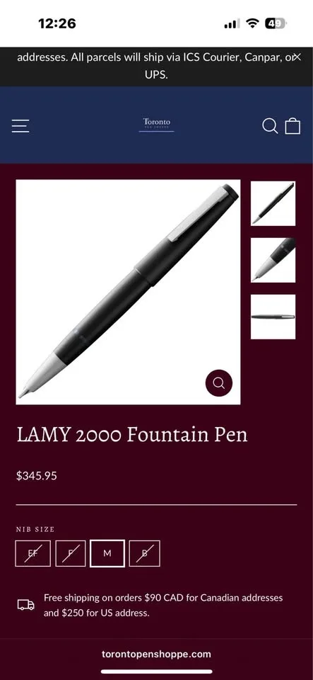 Lamy 2000 Fountain Pen image indicator(6)