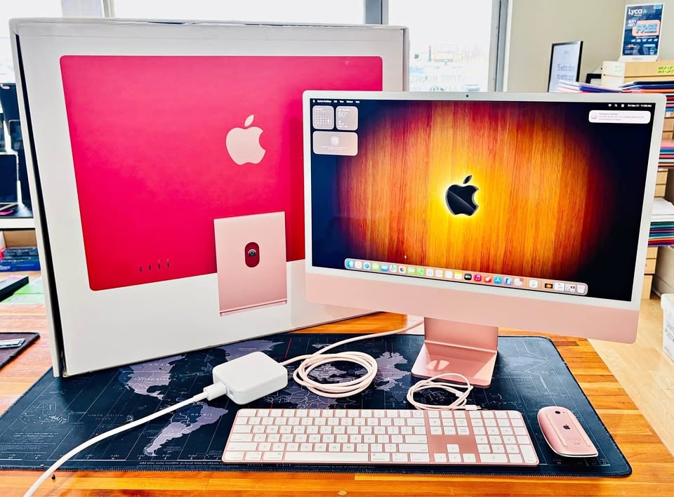 Apple iMac 24” PINK M1 2021 16GB RAM 512GB (4 Ports) IN BOX with