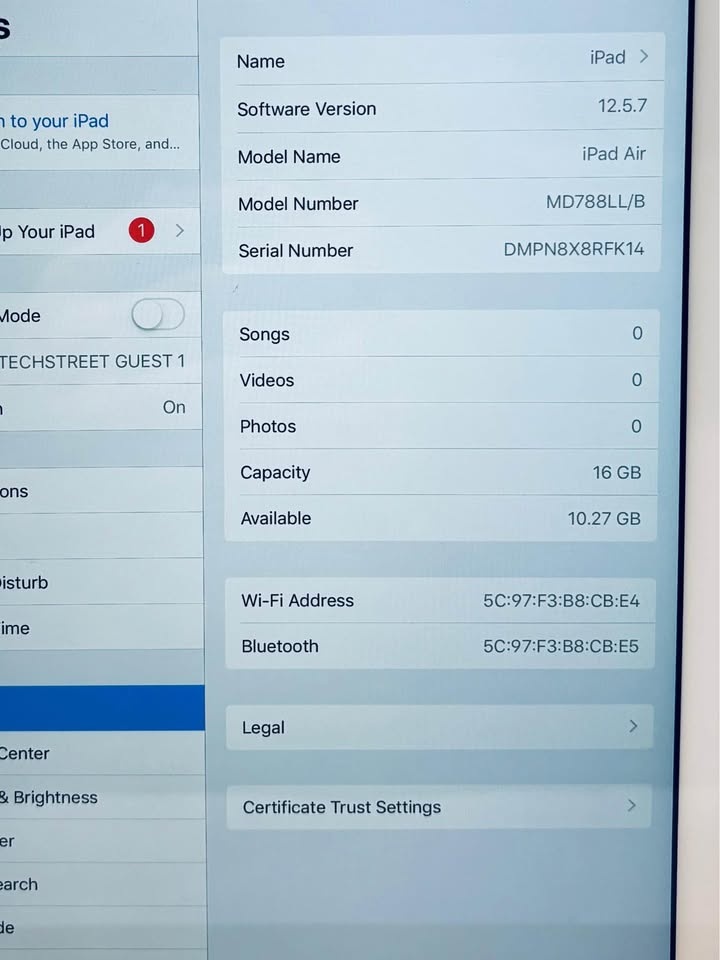 Apple iPad AIR 16GB 9.7” Fully Functional - photo 2