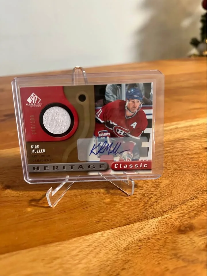 Patch Auto Hockey Card. Kirk Muller.