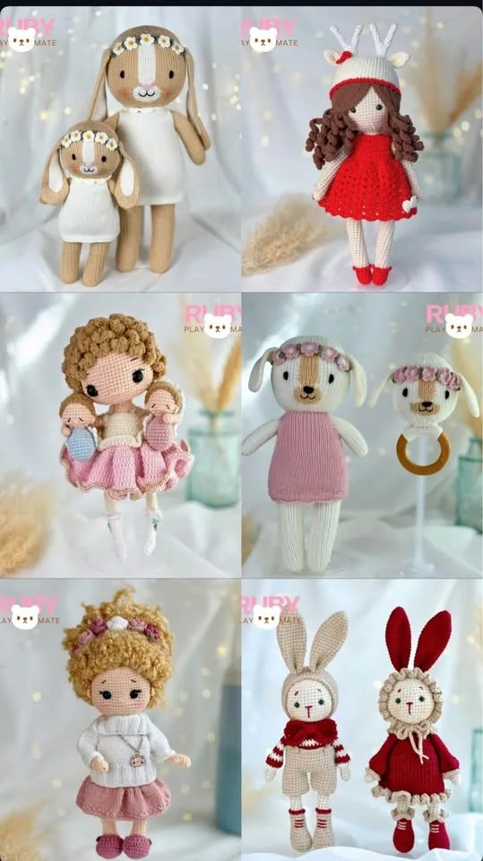Crochet dolls for Christmas gift image indicator(2)