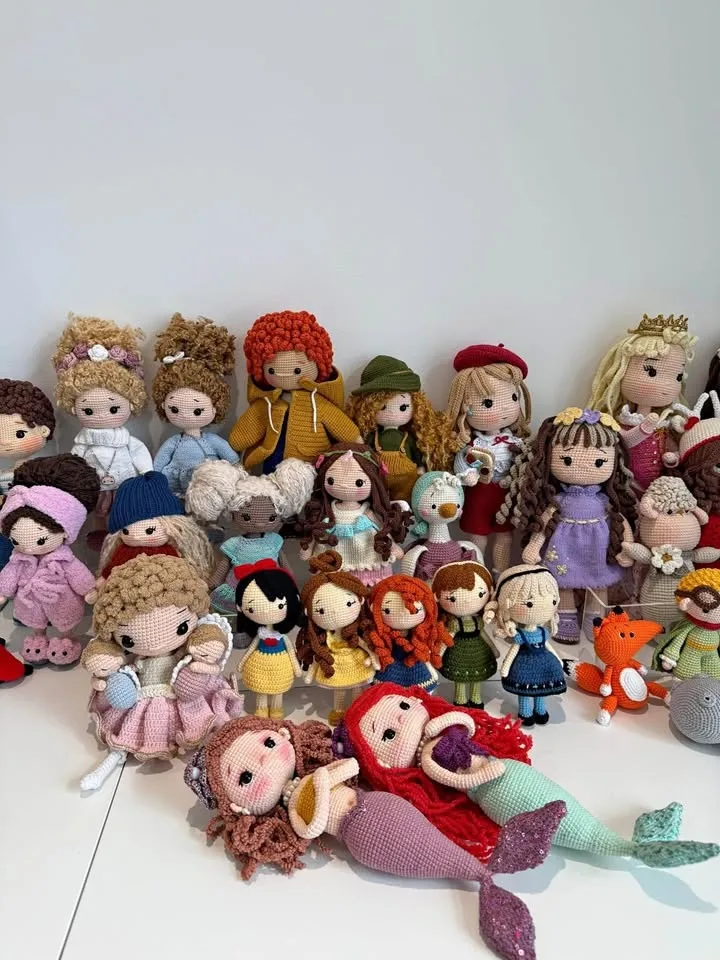 100% handmade crochet dolls-anti allergy cotton yarn