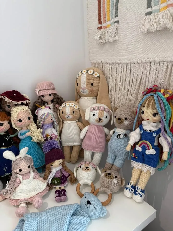 100% handmade crochet dolls-anti allergy cotton yarn image indicator(2)