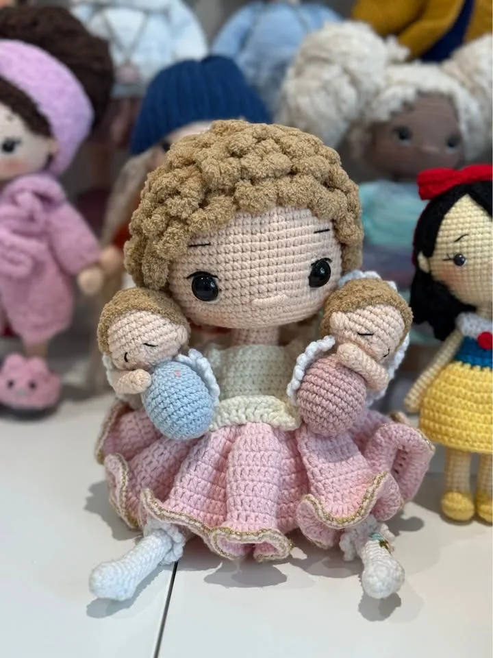 100% handmade crochet dolls-anti allergy cotton yarn image indicator(3)