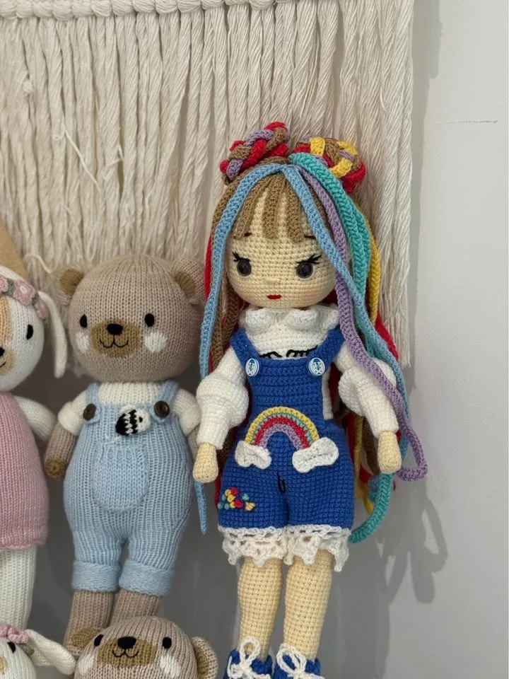 100% handmade crochet dolls-anti allergy cotton yarn image indicator(5)