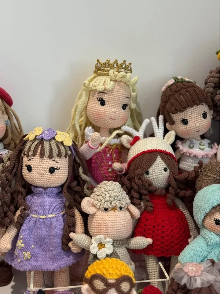 100% handmade crochet dolls-anti allergy cotton yarn image indicator(7)