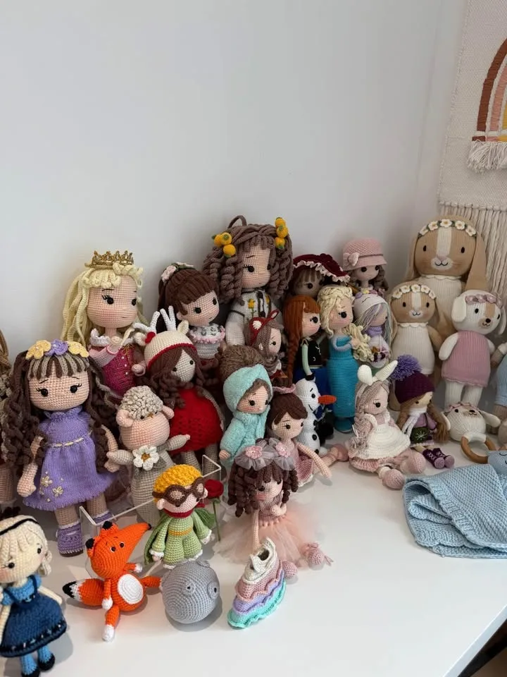 100% handmade crochet dolls-anti allergy cotton yarn image indicator(9)