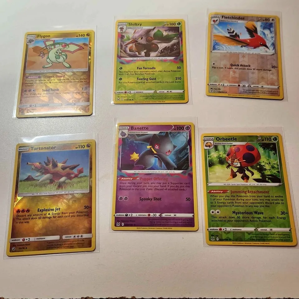 Pokémon Reverse Holo Bundle – Evolutions – Flygon / Shiftry / Ba