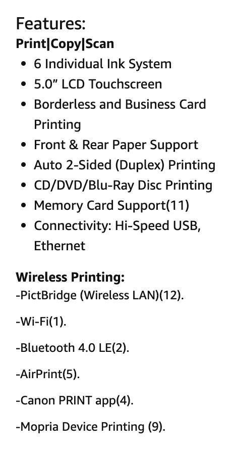Canon PIXMA TS9120 Document & Photo Printer with Scanner - photo 2