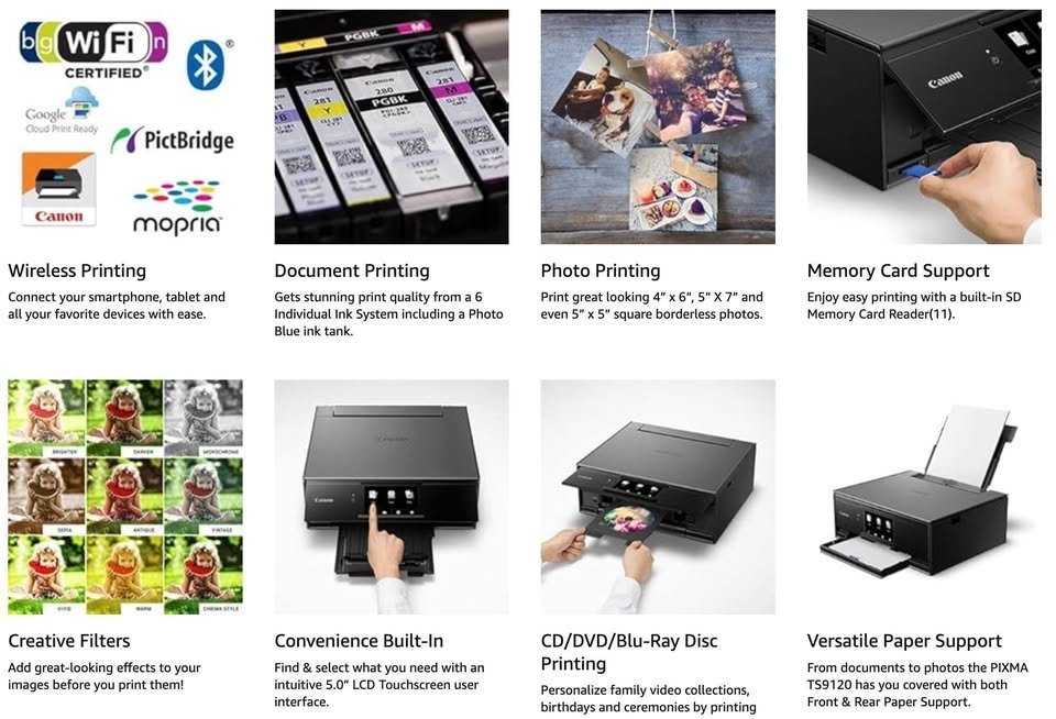 Canon PIXMA TS9120 Document & Photo Printer with Scanner - photo 4