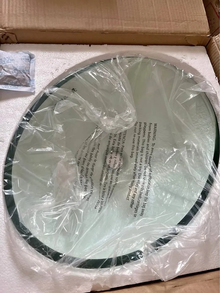 Glass sink, Oval clear tempered glass basin