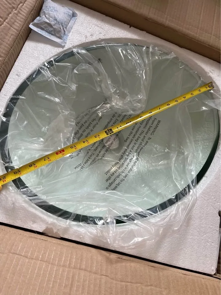 Glass sink, Oval clear tempered glass basin image indicator(3)