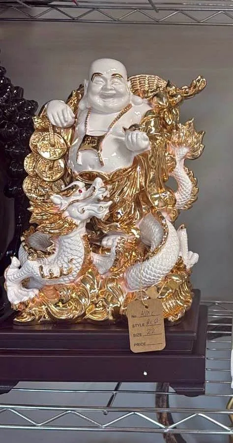 Golden Laughing Buddha