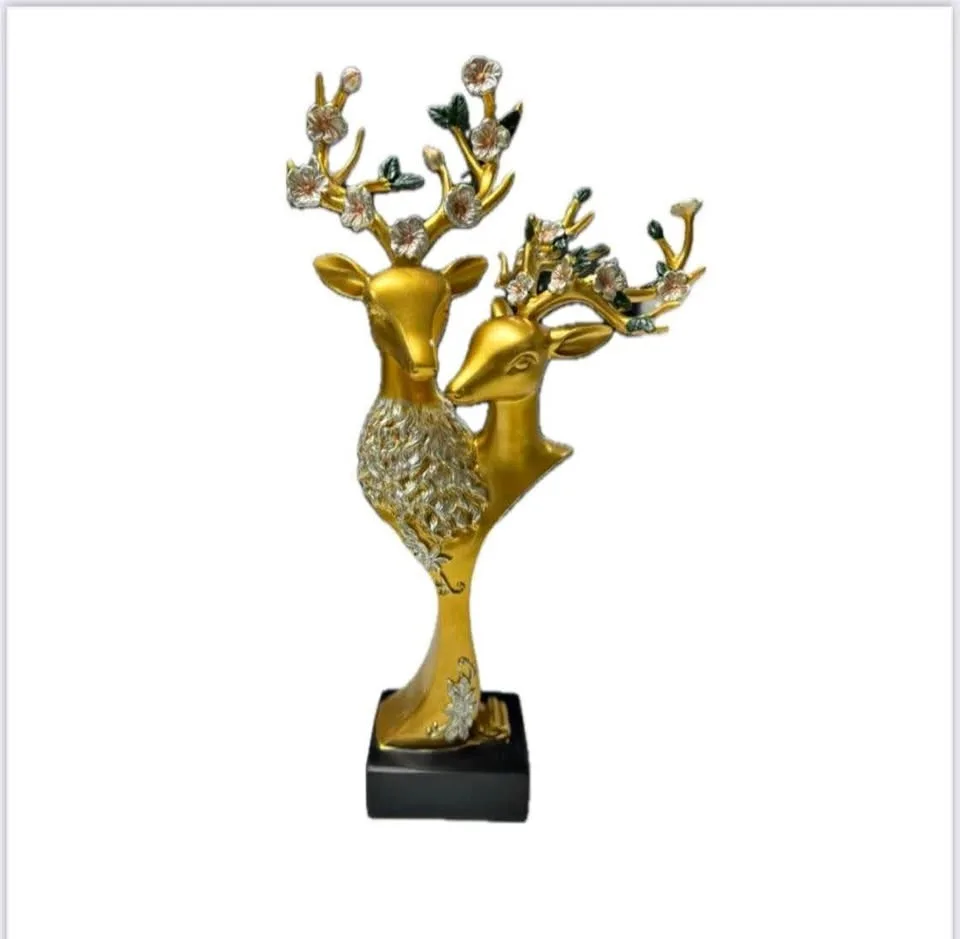 Golden Deer Showpiece