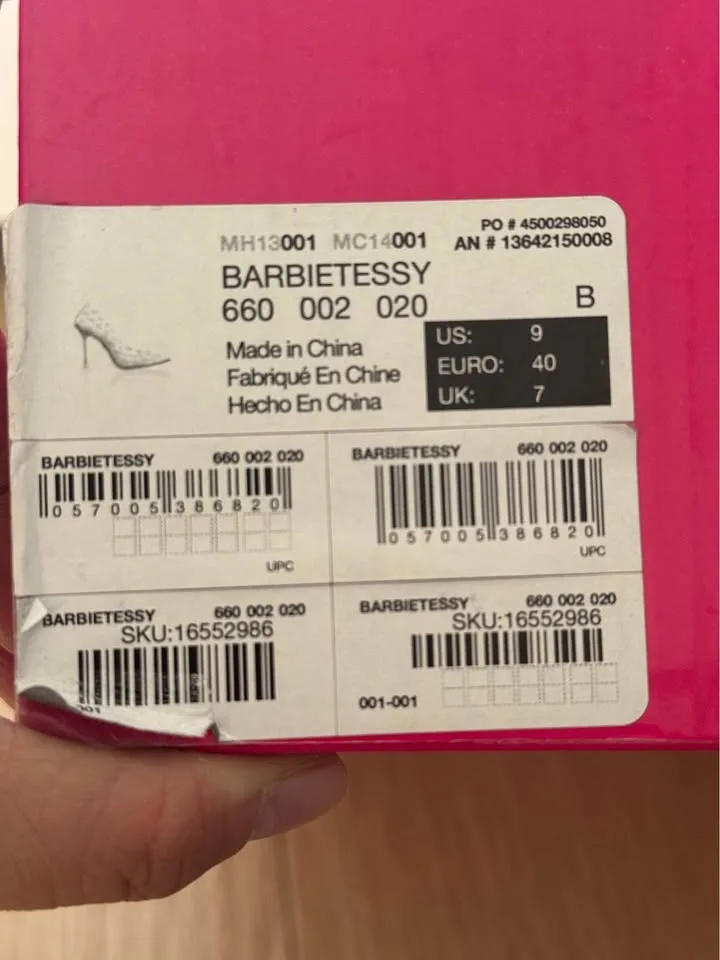 Barbie x Aldo light pink heels size 9 image indicator(10)