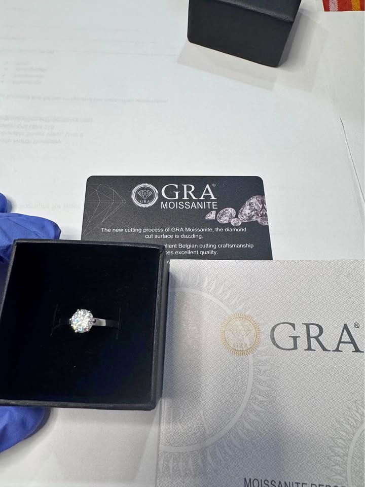 1.2ct Moissanite Solitaire Ring - Brand New
