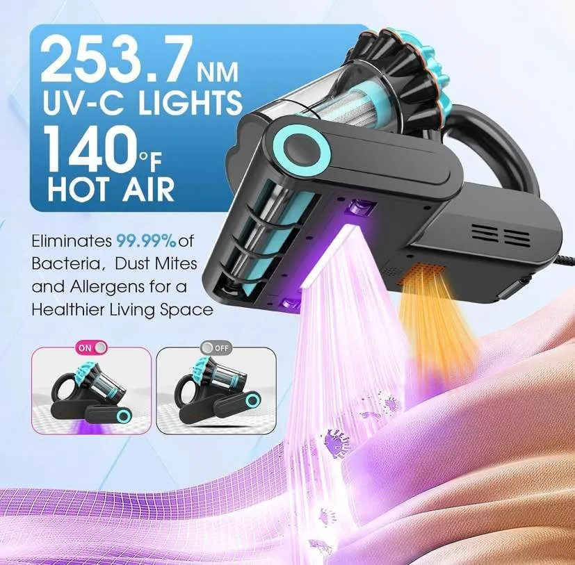 Belife M8 Mattress Vacuum Cleaner Handheld Vacuum image indicator(2)