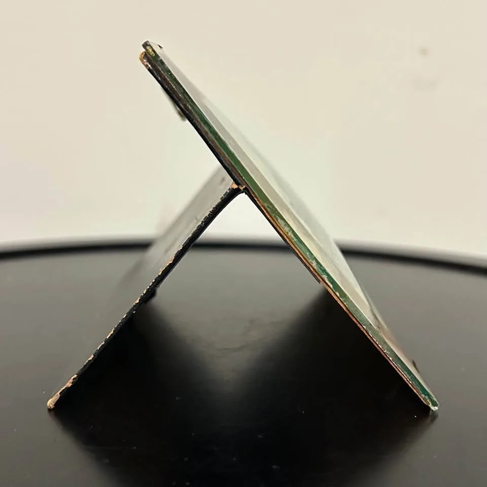 Vintage Delft “Markt met Stadhuis” Gilded Glass Picture image indicator(7)