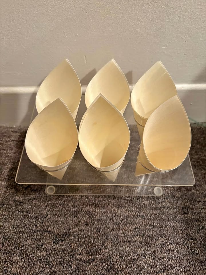 Bamboo food cones