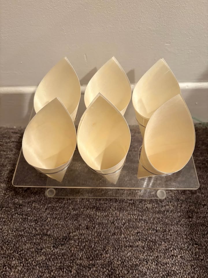 Bamboo food cones - photo 2