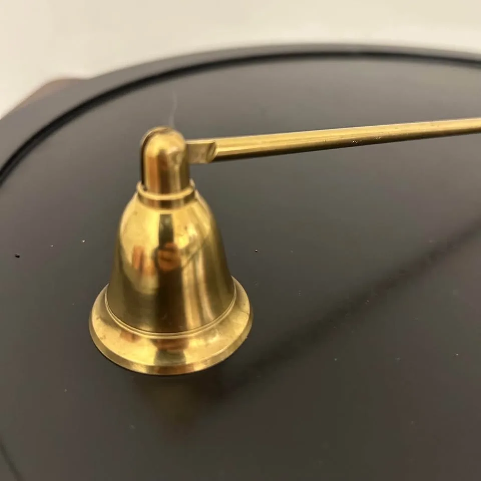 Vintage Brass Candle Snuffer with Wood Handle image indicator(3)