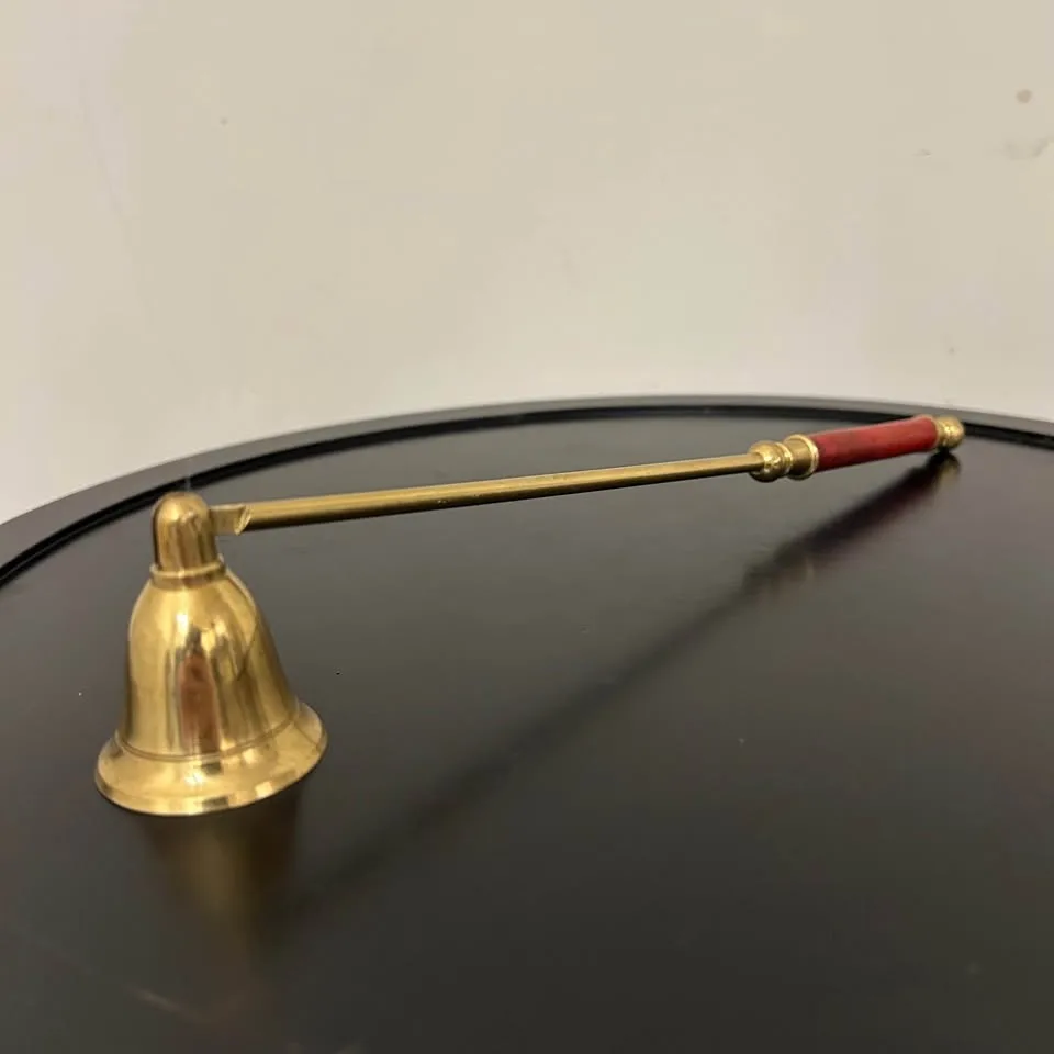 Vintage Brass Candle Snuffer with Wood Handle image indicator(5)