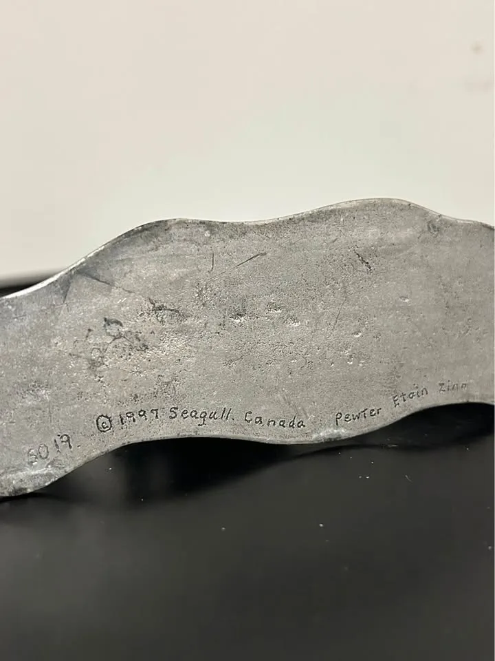 Collectible Seagull Pewter Christmas Snowman Scene image indicator(3)