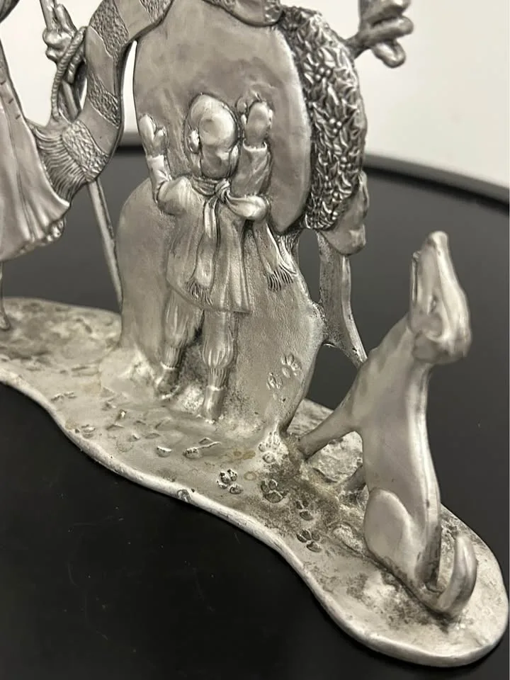 Collectible Seagull Pewter Christmas Snowman Scene image indicator(9)