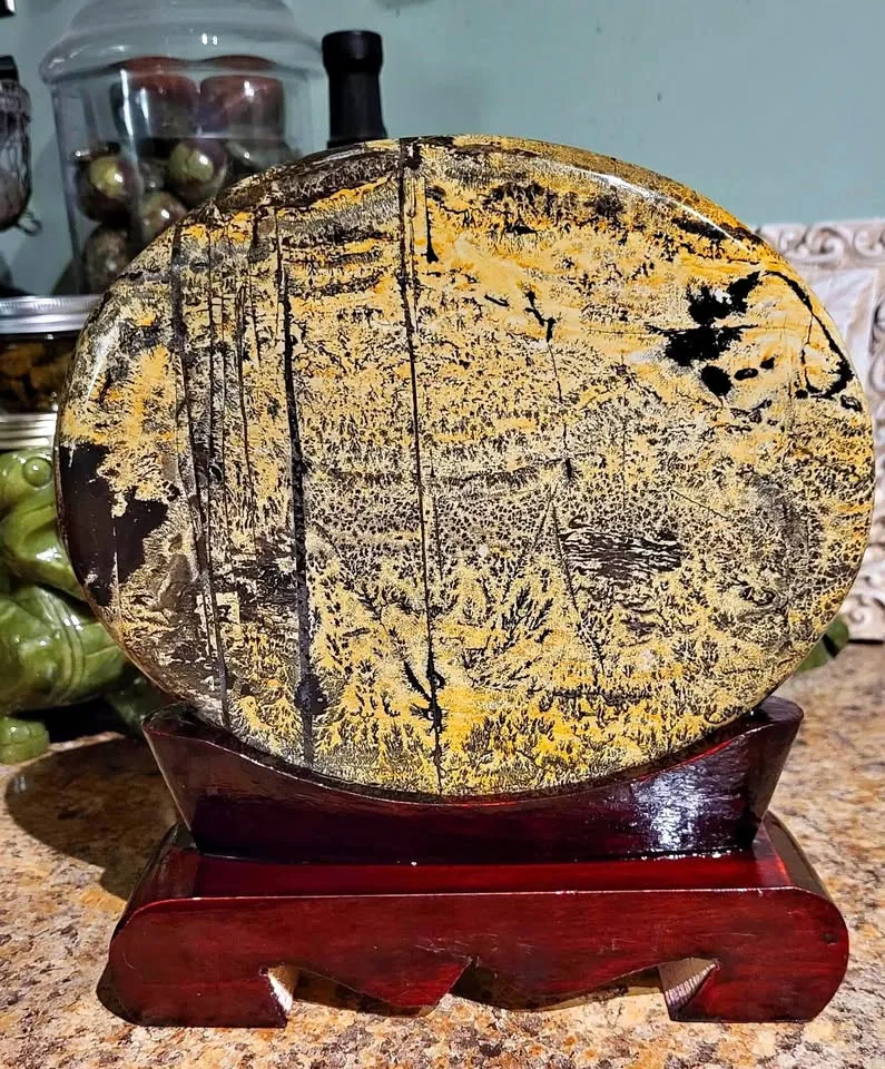 PICTURE JASPER - LARGE NATURAL CRYSTAL PAINTING STONE thumbnail