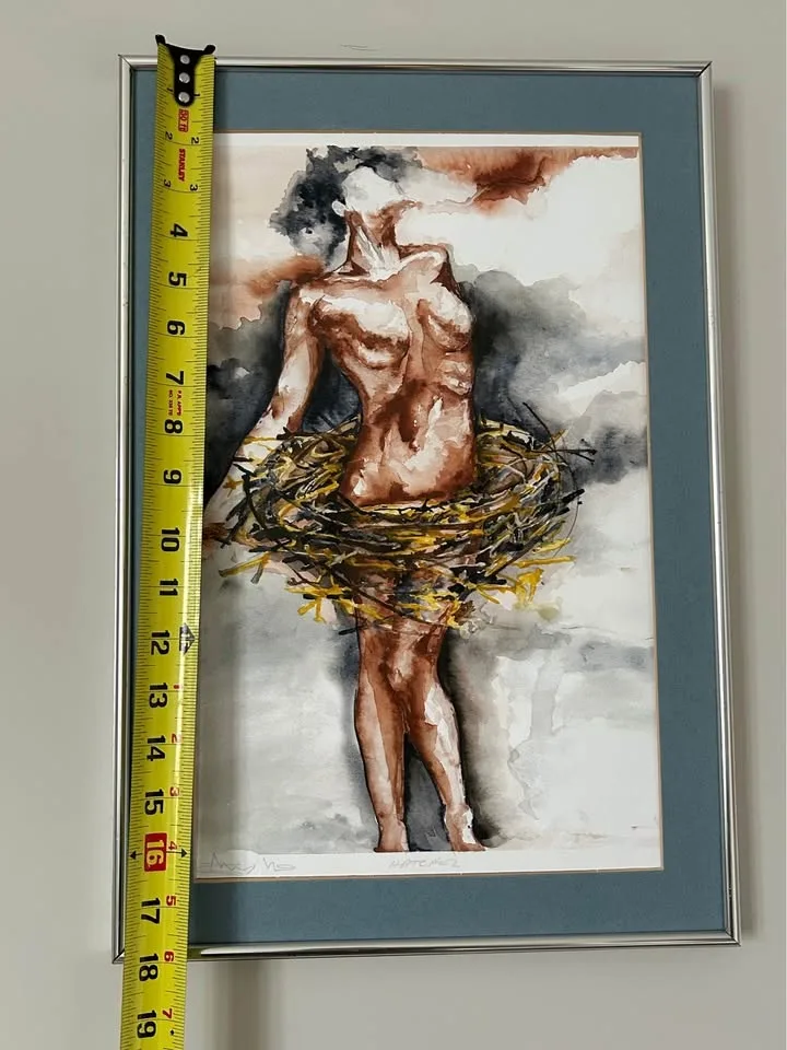 Framed Signed Art Print “Hatched” image indicator(8)