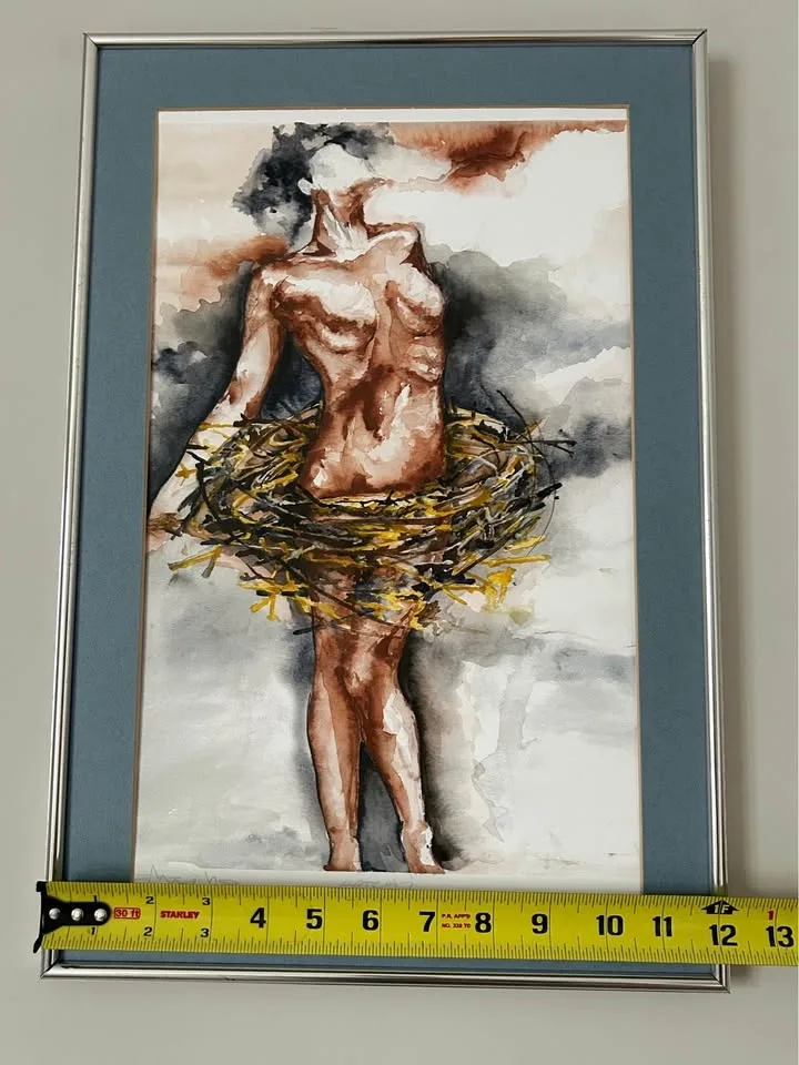 Framed Signed Art Print “Hatched” image indicator(9)