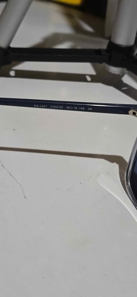 New Ray Ban Sunglasses transparent dark blue 0RB4387 mens unisex - photo 4